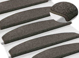 Self-adhesive Stair Mats 15 pcs Dark Grey 80 x 24.5 x 3.5 cm 42038647