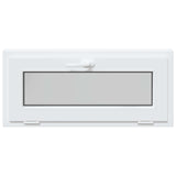 Basement Window RISOR 90 x 40 cm PVC and Glass White 42047265