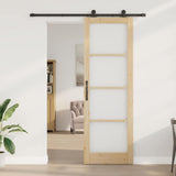 Sliding Door ORKDAL Natural and Black 78 x 232 cm 3331995
