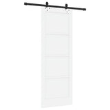Sliding Door ORKDAL White 78 x 211 cm Solid Pine Wood 3333613