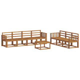 Outdoor Sofa Set 8 pcs Natural Solid Acacia Wood 3366107