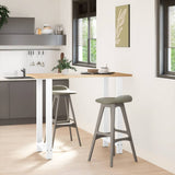 Bar Table Legs White 2 pcs 60x cm Steel 4013357