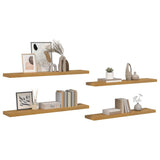Wall Shelf 4 pcs Beige 120 x 23.5 x 4 cm Engineered Wood 42020000