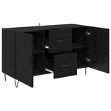 Sideboard Black Oak 100 x 36 x 60 cm Engineered Wood 882471