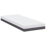 Mattress White and Grey 70 x 200 cm Memory Foam 4106323