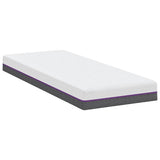 Mattress White and Grey 70 x 200 cm Memory Foam 4106323