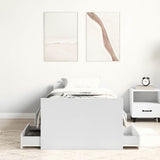 Bed Frame without Mattress White 90x190 cm Single 3203810