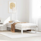 Bed Frame without Mattress White 80x200 cm Solid Wood Pine 859215