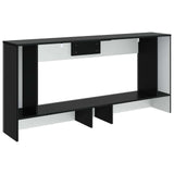 Console Table Striped Black 155 x 29 x 74 cm Engineered Wood 899887