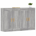 Wall Mounted Cabinets 2 pcs Grey Sonoma Engineered Wood 3197983