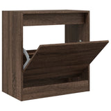 Shoe Cabinet Brown Oak 60x34x63.5 cm Engineered Wood 839944