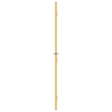 Interior Door Slim Golden 93x201.5 cm Tempered Glass and Aluminium 155138