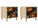 Bedside Cabinet LOCHEM 2 pcs Sonoma Oak 36 x 33 x 50 cm 8007192
