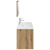 3 Piece Bathroom Furniture Set Artisan Oak Engineered Wood 3328912