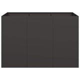 Planter Black 120x80x80 cm Steel 860787