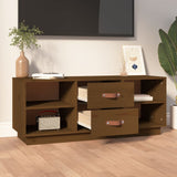 TV Cabinet Honey Brown 100x34x40 cm Solid Wood Pine 818228