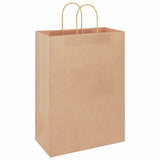Paper Bags 250 pcs with Handles Brown 32x17x44 cm 4101594
