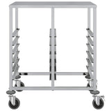Tray Trolley with 12 GN Containers 75x55x87 cm Stainless Steel 4108074