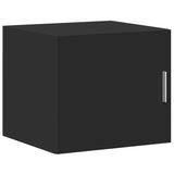 Slim Storage Cabinet Black 45x42.5x225 cm Engineered Wood 3281295