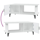 Coffee Table White 90x50x40 cm Engineered Wood 812753