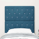 Headboard with Headboard Dark Blue 80 cm Faux Leather 3337744