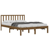 Bed Frame without Mattress Honey Brown Solid Wood Pine 200x200 cm 3105094