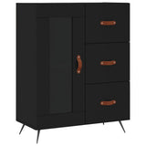 Sideboard Black 69.5x34x90 cm Engineered Wood 828013
