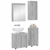 Bathroom Furniture Set TULUM 4 pcs Grey Sonoma 60 x 34 x 63 cm 3398050