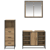 Bathroom Furniture Set 3 pcs Artisan Oak Engineered Wood 3402525