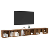TV Cabinet Set 3 pcs Old Wood 37 x 35 x 107 cm Engineered Wood 3393552