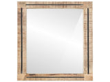Mirror Wall-mounted Brown and Black 70 x 50 x 3 cm Glass 4018875