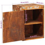 Bedside Table Brown 35 x 33 x 48 cm Solid Reclaim wood 4016726