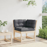 Garden Sofa Corner with Cushions 73x73x78 cm Solid Wood Pine 844684