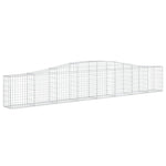 Arched Gabion Basket 400x30x60/80 cm Galvanised Iron 153403