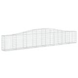 Arched Gabion Baskets 8 pcs 400x30x60/80 cm Galvanised Iron 3145806