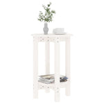 ZNTS Coffee Table White Ø 40x60 cm Solid Wood Pine 822358