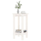 ZNTS Coffee Table White Ø 40x60 cm Solid Wood Pine 822358