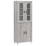 Highboard Grey Sonoma 69.5x34x180 cm Engineered Wood 3198191