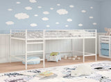Kids'Loft Bed Frame White 90 x 200 cm Steel 42020769
