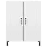 Sideboard High Gloss White 69.5x34x90 cm Engineered Wood 812147