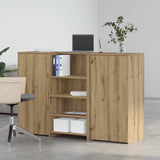Reception Desk Artisan Oak 155x50x103.5 cm Engineered Wood 3324204