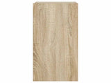 TV Wall Cabinet with LED Lights Sonoma Oak 30.5x35x70 cm 837236