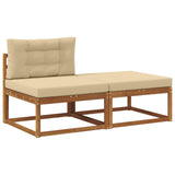 Sectional Sofa Units with Cushion 2 Piece Natural 900550