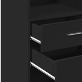 Highboard Black Engineered wood Tall Highboard Rectangular 846153