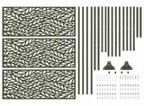 Privacy Screen Olive 100 x 50 x 180 cm Steel 868559