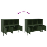 Sideboard Olive Green 100.5x39x79 cm Steel 843094