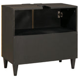 Sink cabinet Black and Gold 62 x 33 x 58 cm Solid Mango Wood 4017847