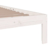 Bed Frame without Mattress White 75x190cm Small Single 814715