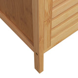 Bathroom Cabinet with Shelf 36x33x87 cm Bamboo 373369