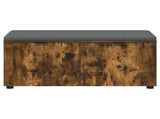 Hall Bench with Cushion with Shelf Smoked Oak 100 x 38 x 46 cm 891492